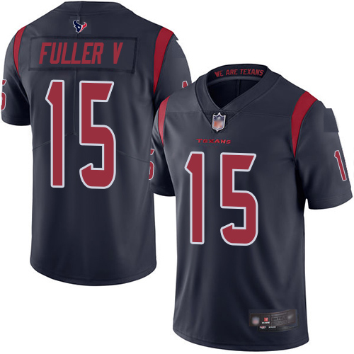 Houston Texans Limited Navy Blue Men Will Fuller V Jersey NFL Football #15 Rush Vapor Untouchable->houston texans->NFL Jersey